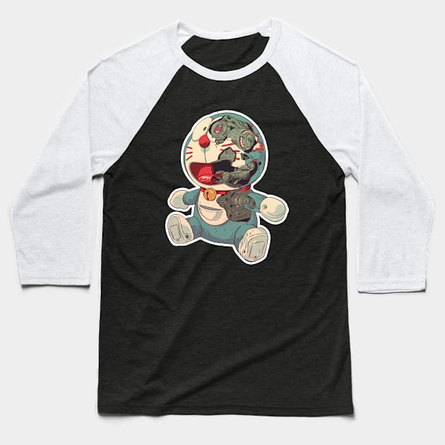 Doraemon, How to Crush it - 1969 Baseball T-Shirt by SALENTOmadness